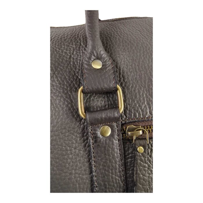 Premium Duffle Bag Brown Oil Pull Leather (Copy) - Image 7