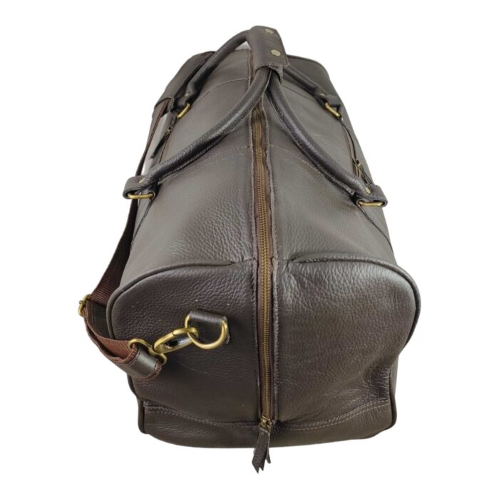 Premium Duffle Bag Brown Oil Pull Leather (Copy) - Image 6