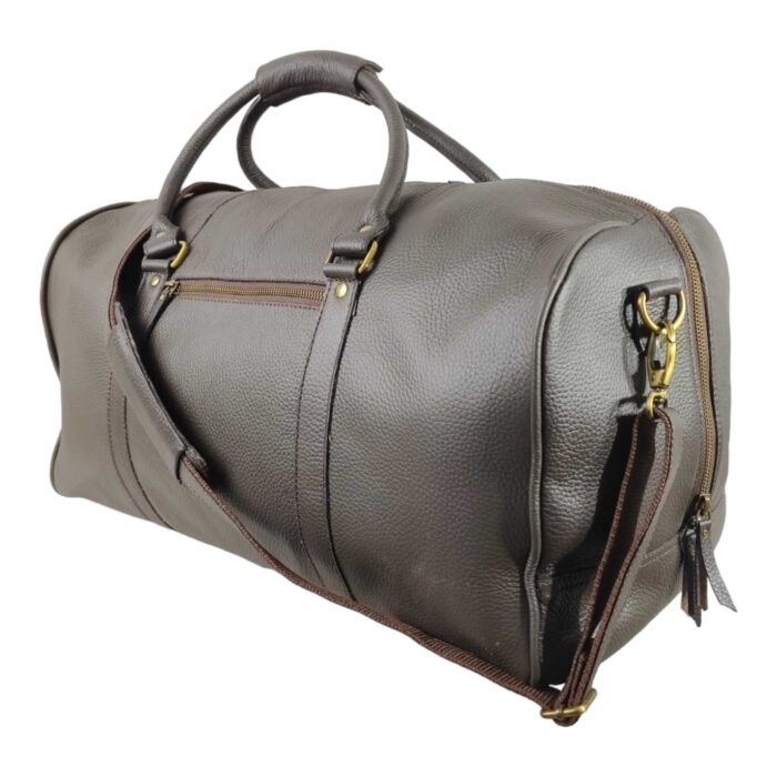 Premium Duffle Bag Brown Oil Pull Leather (Copy) - Image 2